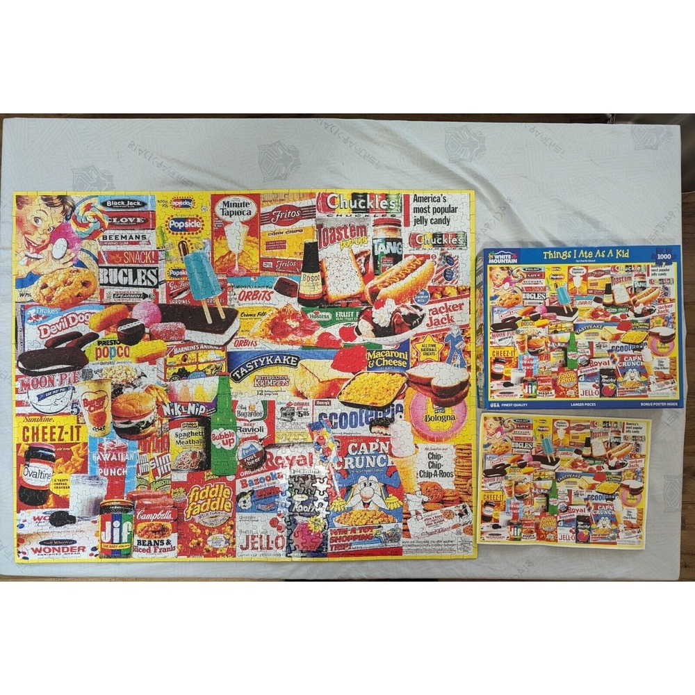 White Mountain Things I Ate As A Kid Jigsaw Puzzle 1000 Pcs